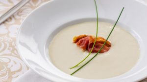 ALT="receta crema jamon iberico Lázaro Fernández"
